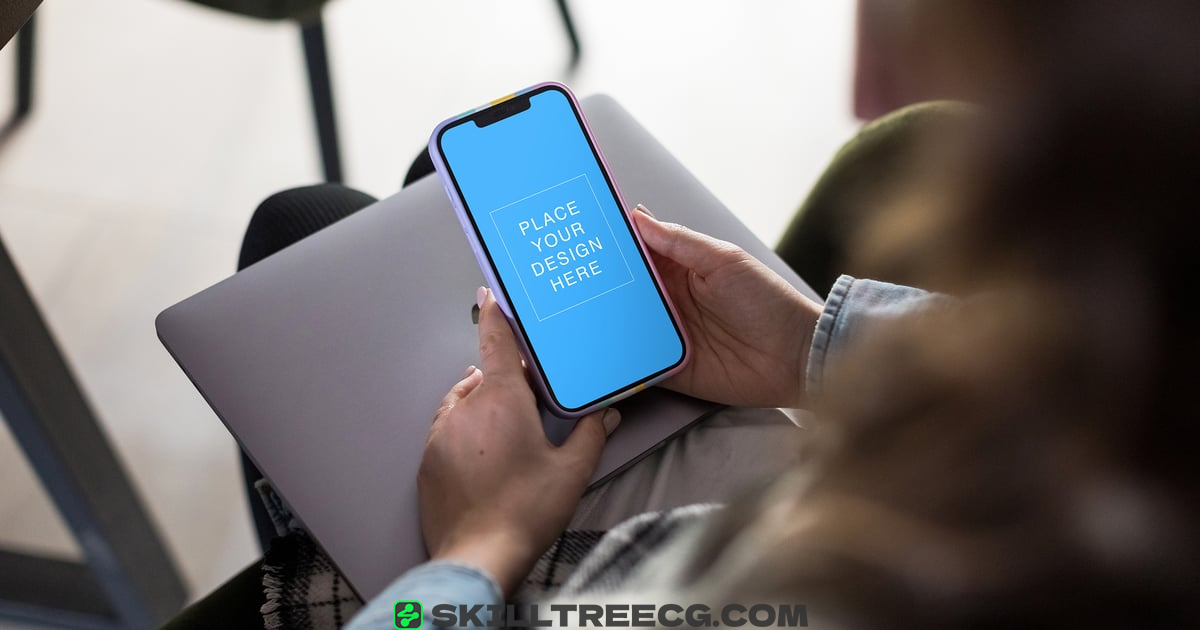 Freelancer Businesswoman With Phone Mockup（490890）-技能树